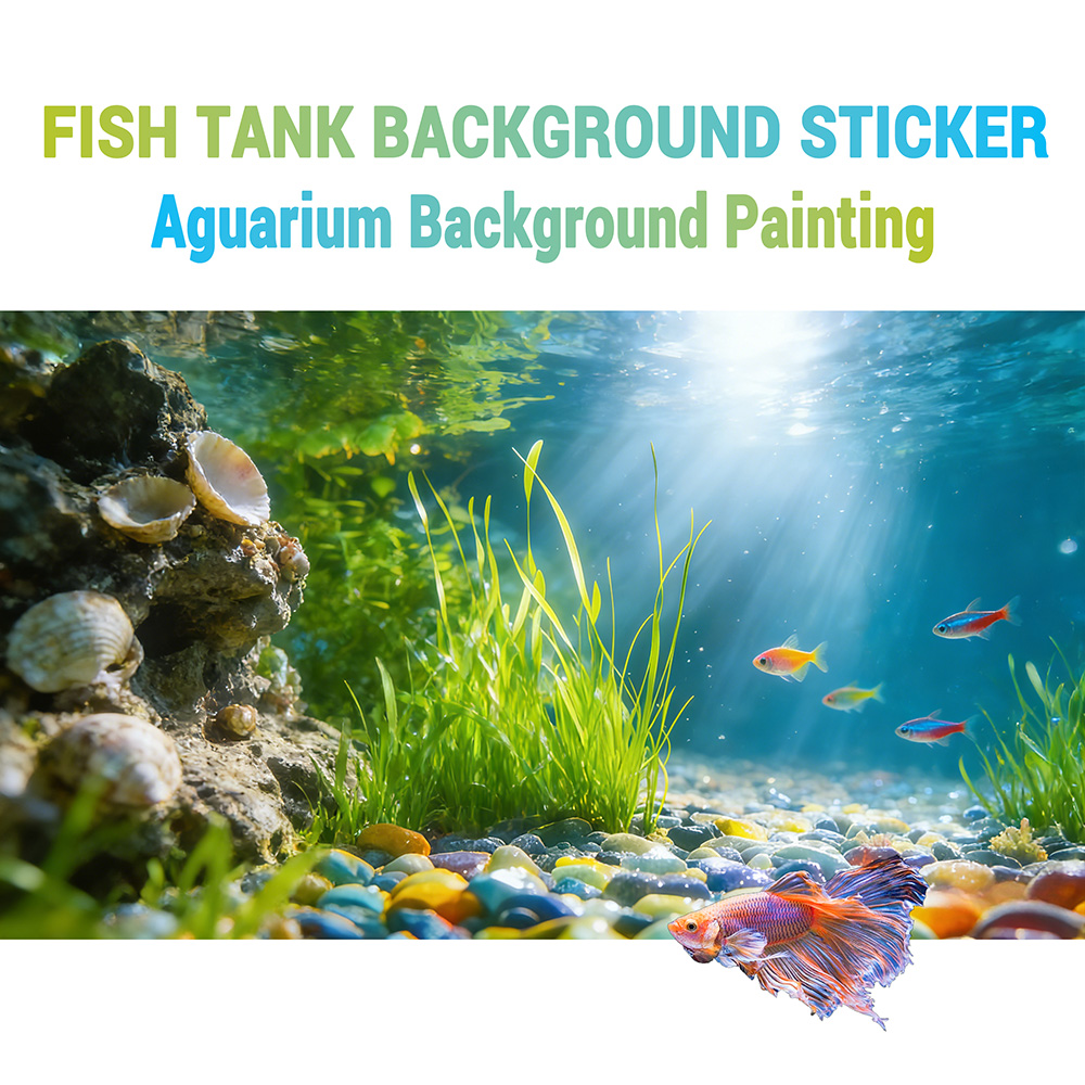 Marine Aquarium Glue - Shell reefs,seaweeds ，Fish tank background painting，Aquarium
