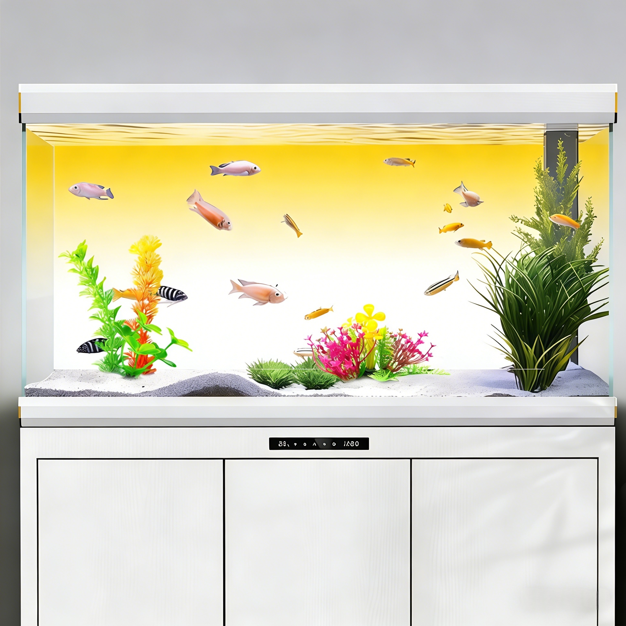 Yellow and white gradient，Fish - Marine Aquarium Glue 리뷰 및 가격