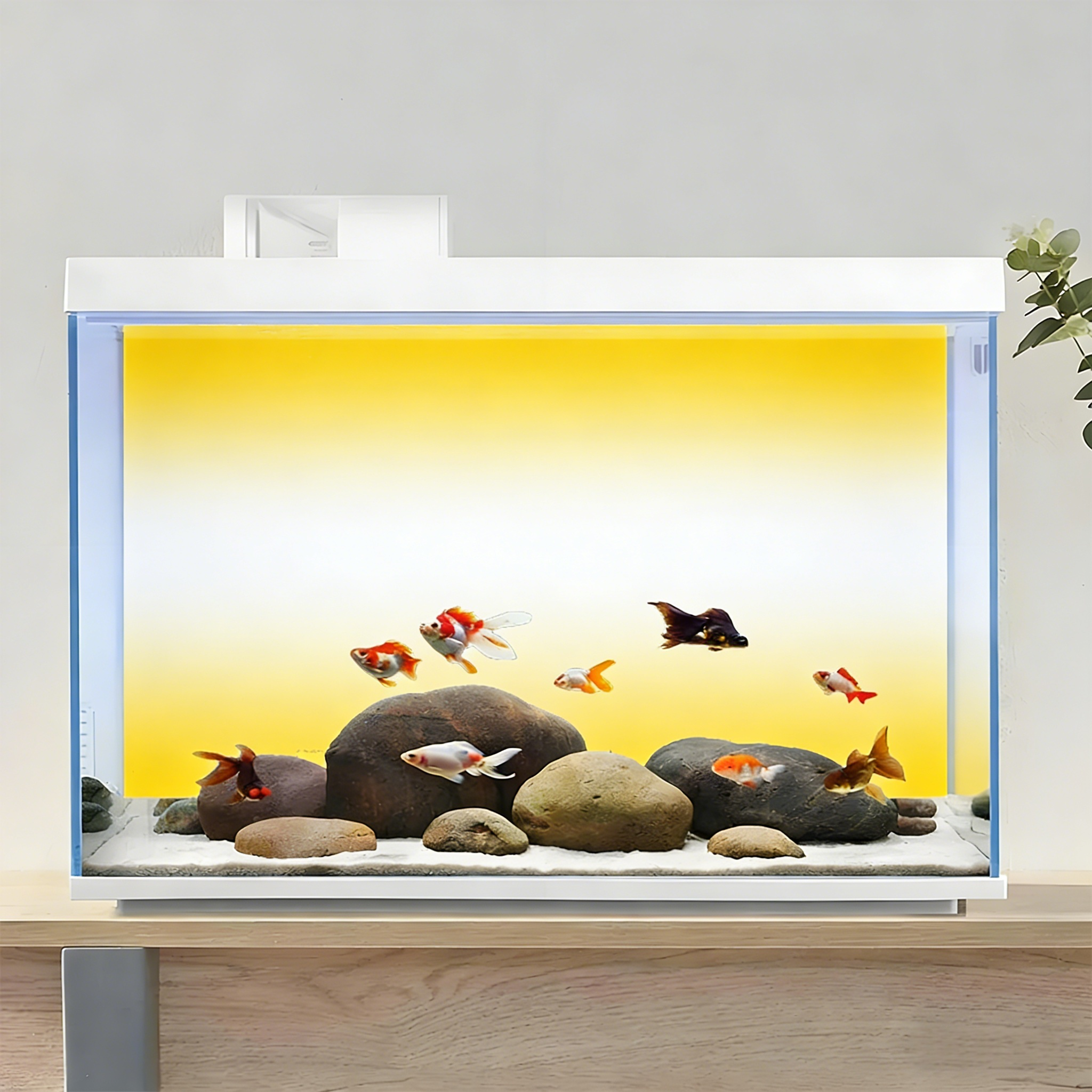 Yellow and white gradient，Fish - Marine Aquarium Glue 리뷰 및 가격