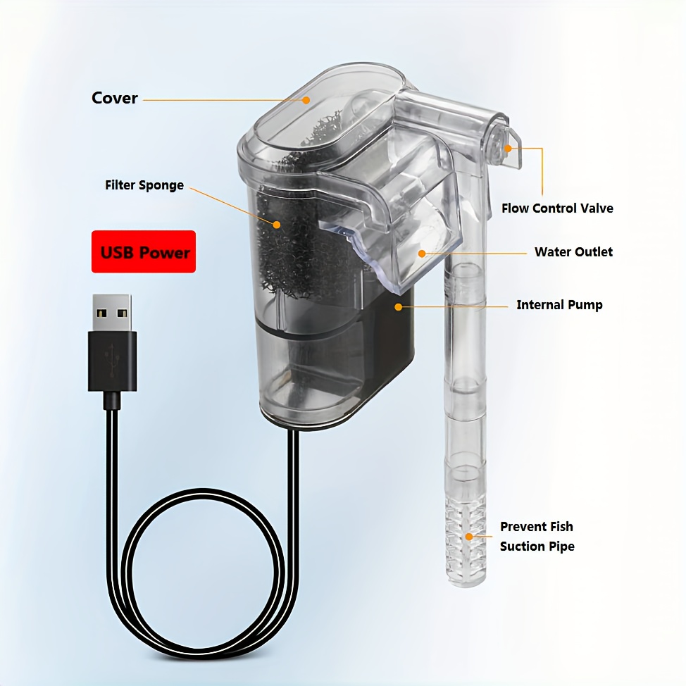 2.5W DC 5V Wall-hanging Filter - Marine Aquarium Overflow 리뷰 및 가격