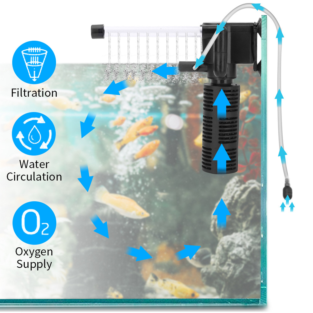 3 in 1 Aquarium Internal Filte - Marine Aquarium Overflow 리뷰 및 가격